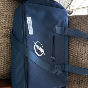 Stylish Navy Duffel Bag with Logo